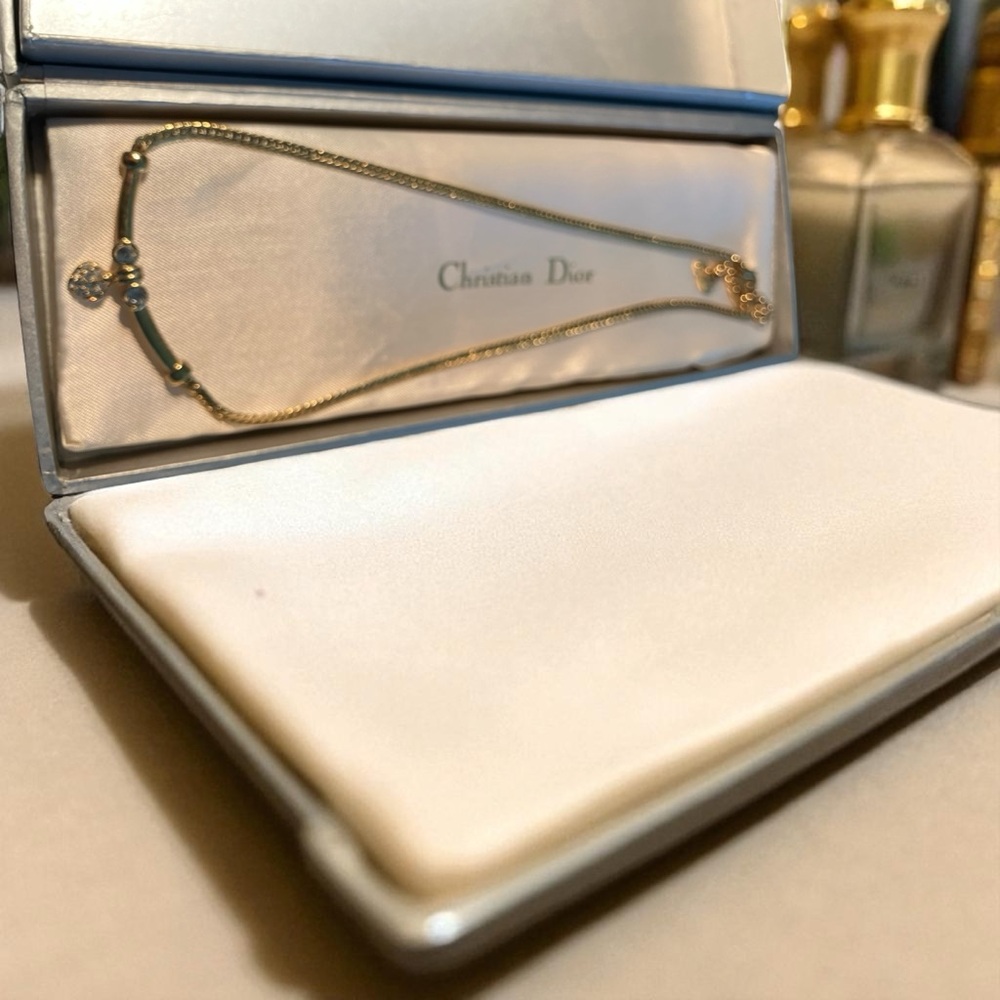 Dior Gold Necklace with Silver Accents
